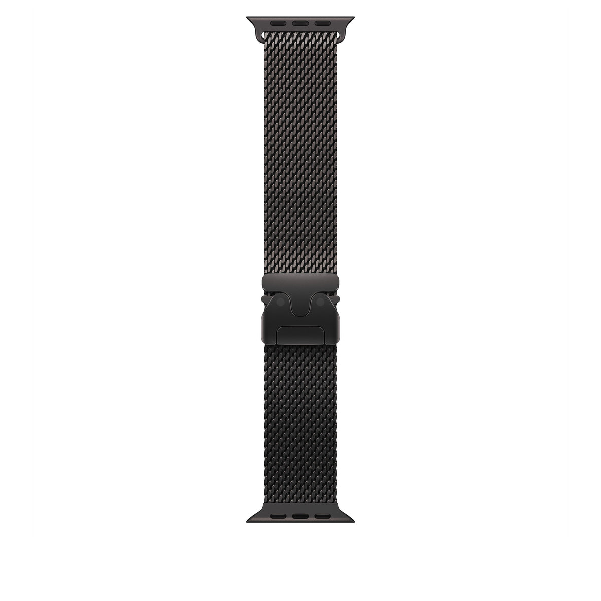 Řemínek pro Apple Watch 44/45/46/49 mm Apple milánský tah z černého titanu - malý - bonami.click