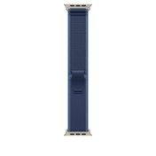 Řemínek pro Apple Watch 44/45/46/49 mm Apple modrý / jasně modrý Trailový tah - M/L - provedení z přírodního titanu - bonami.click