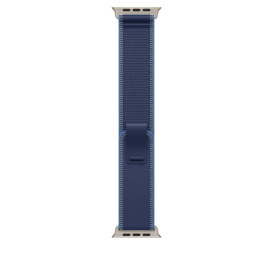 Řemínek pro Apple Watch 44/45/46/49 mm Apple modrý / jasně modrý Trailový tah - M/L - provedení z přírodního titanu - bonami.click