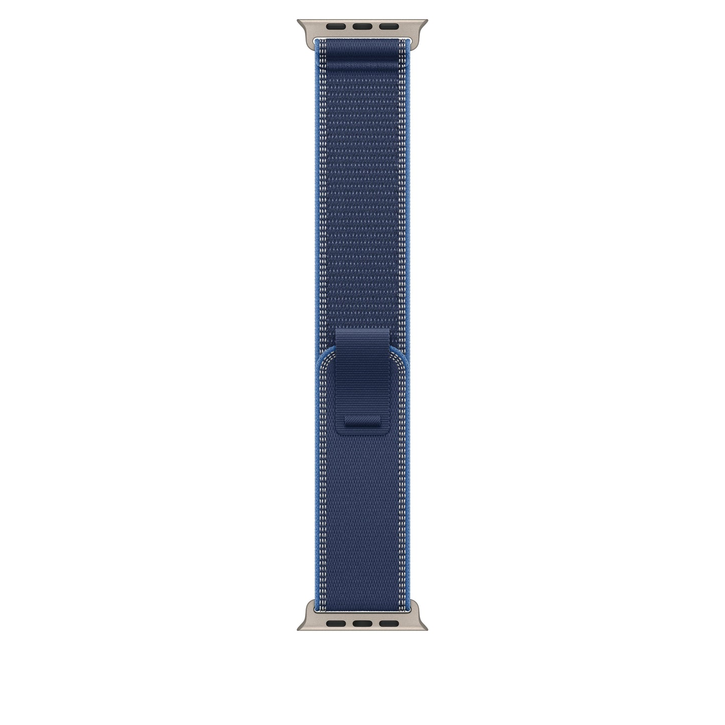 Řemínek pro Apple Watch 44/45/46/49 mm Apple modrý / jasně modrý Trailový tah - S/M - provedení z přírodního titanu - bonami.click