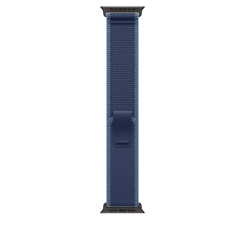 Řemínek pro Apple Watch 44/45/46/49 mm Apple modrý / jasně modrý Trailový tah - S/M - provedení z černého titanu - bonami.click