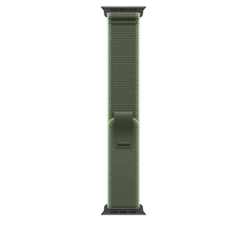 Řemínek pro Apple Watch 44/45/46/49 mm Apple zelený/neonový Trailový tah - M/L - provedení z černého titanu - bonami.click