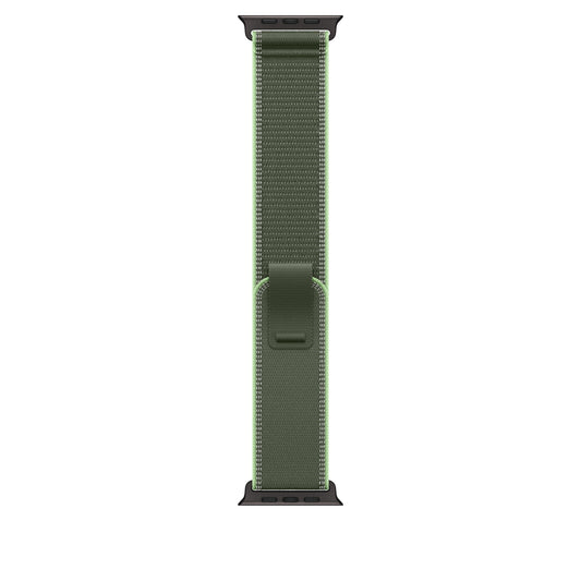 Řemínek pro Apple Watch 44/45/46/49 mm Apple zelený/neonový Trailový tah - S/M - provedení z černého titanu - bonami.click
