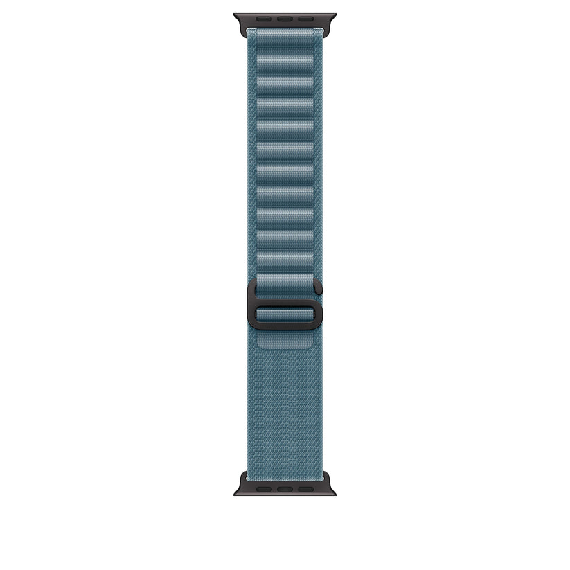 Řemínek pro Apple Watch 44/45/46/49 mm Apple světle modrý Alpský tah - velký - provedení z černého titanu - bonami.click
