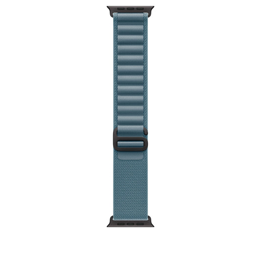 Řemínek pro Apple Watch 44/45/46/49 mm Apple světle modrý Alpský tah - velký - provedení z černého titanu - bonami.click