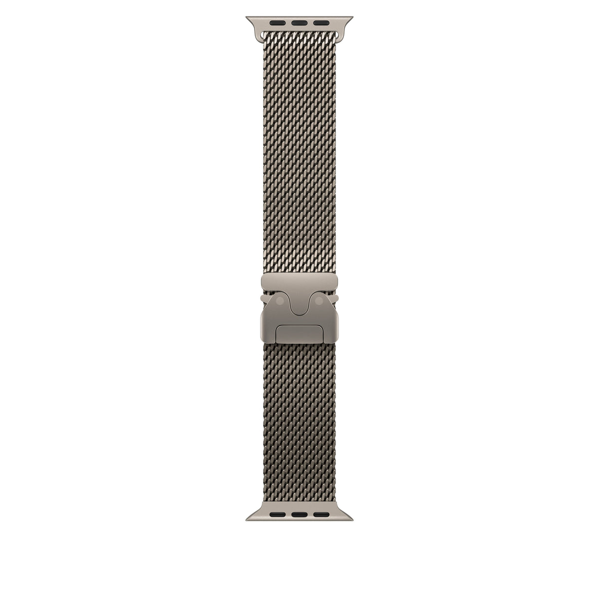 Řemínek pro Apple Watch 44/45/46/49 mm Apple milánský tah z přírodního titanu - střední - bonami.click