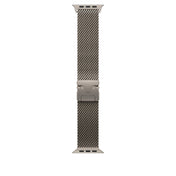 Řemínek pro Apple Watch 44/45/46/49 mm Apple milánský tah z přírodního titanu - střední - bonami.click