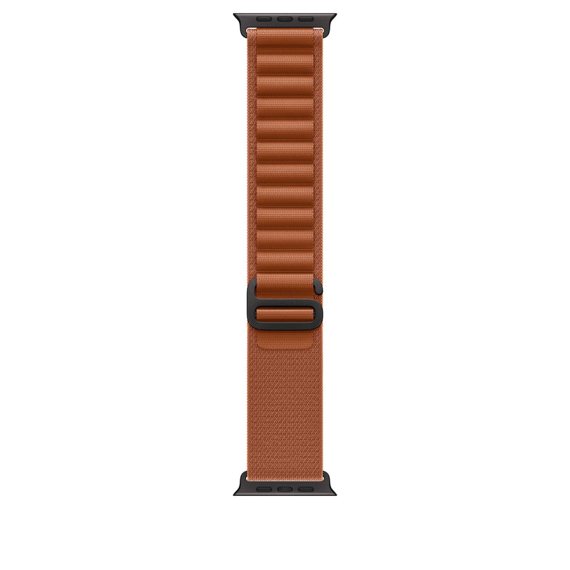 Řemínek pro Apple Watch 44/45/46/49 mm Apple terakotový Alpský tah - velký - provedení z černého titanu - bonami.click