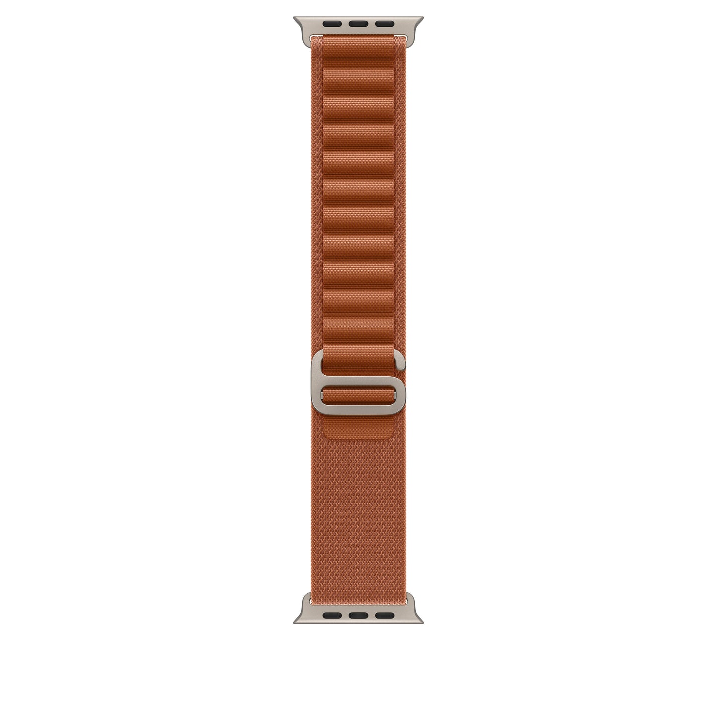 Řemínek pro Apple Watch 44/45/46/49 mm Apple terakotový Alpský tah - velký - provedení z přírodního titanu - bonami.click