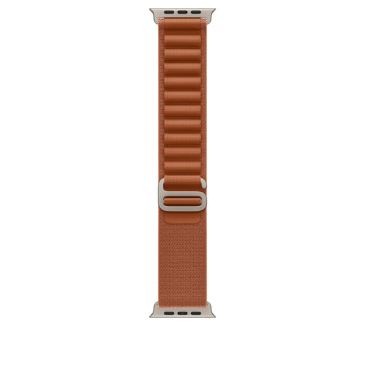 Řemínek pro Apple Watch 44/45/46/49 mm Apple terakotový Alpský tah - velký - provedení z přírodního titanu - bonami.click