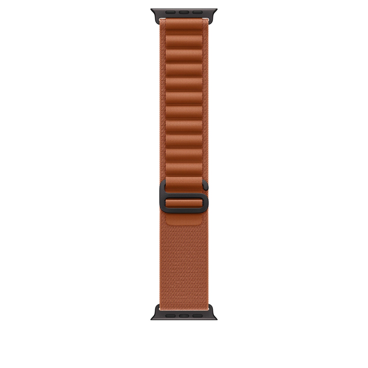 Řemínek pro Apple Watch 44/45/46/49 mm Apple terakotový Alpský tah - střední - provedení z černého titanu - bonami.click