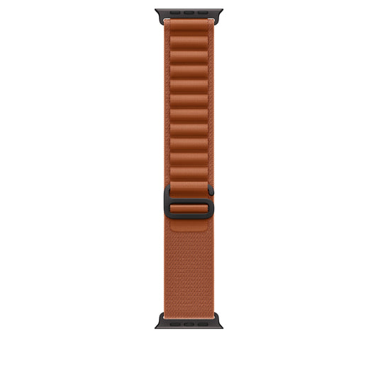 Řemínek pro Apple Watch 44/45/46/49 mm Apple terakotový Alpský tah - malý - provedení z černého titanu - bonami.click