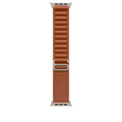 Řemínek pro Apple Watch 44/45/46/49 mm Apple terakotový Alpský tah - malý - provedení z přírodního titanu - bonami.click