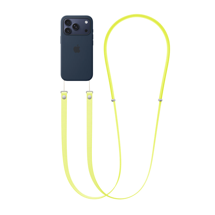 Crossbody popruh Apple - neonově žlutý - bonami.click