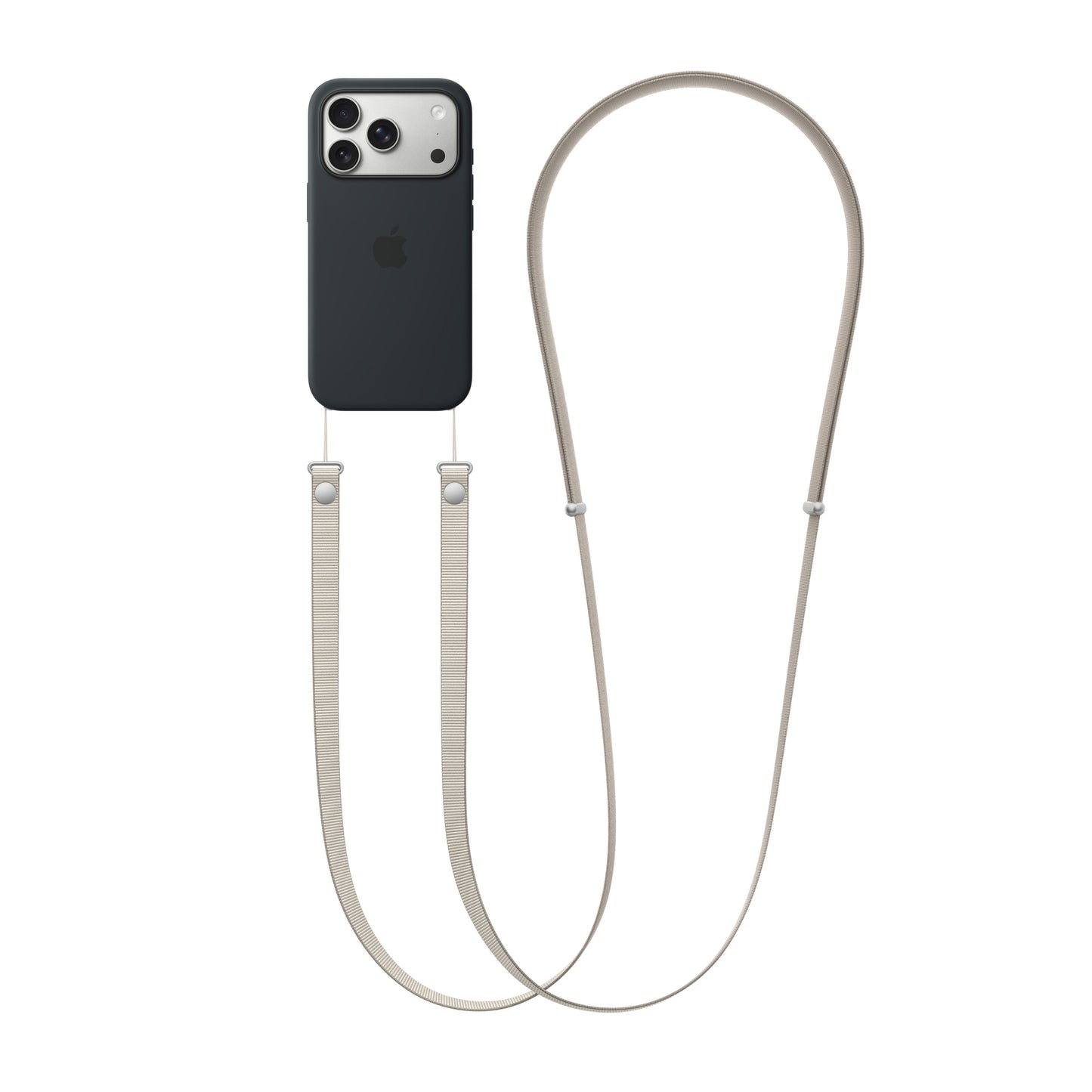 Crossbody popruh Apple - oblázkově béžový - bonami.click