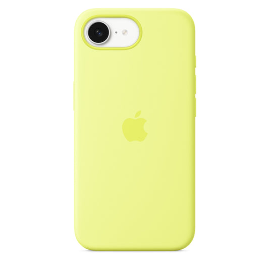 Silikonový kryt na iPhone 16e Apple - neonově žlutý - bonami.click