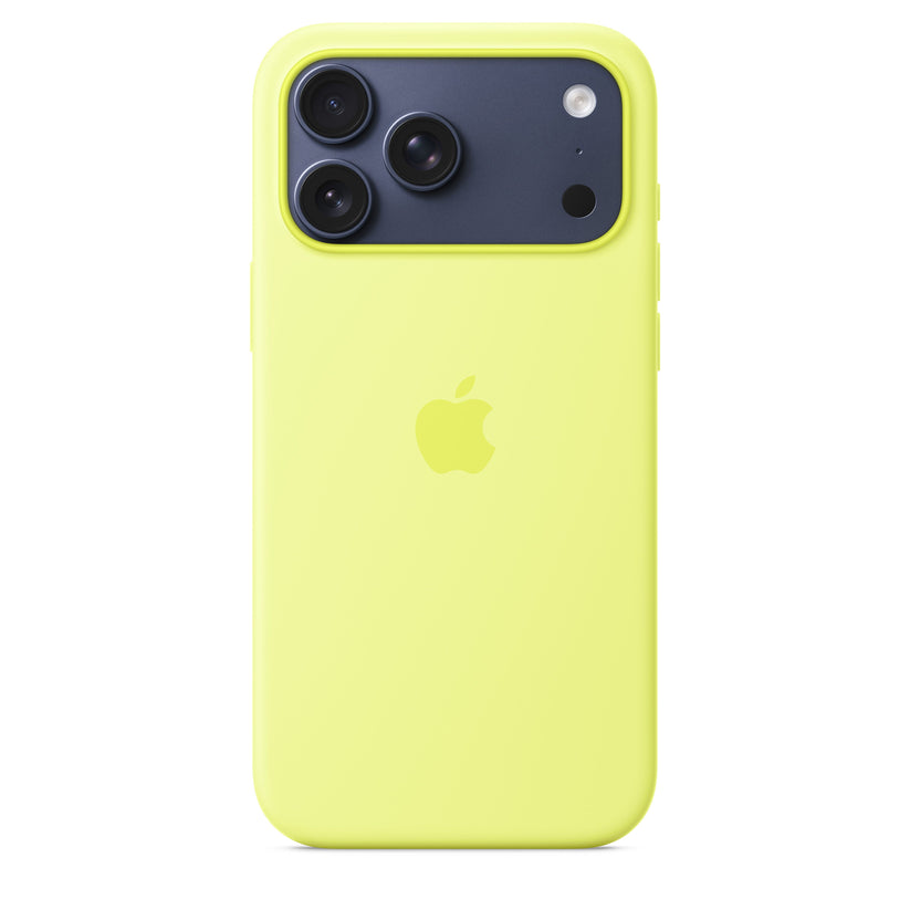 Silikonový kryt na iPhone 17 Pro Max Apple s MagSafe - neonově žlutý - bonami.click