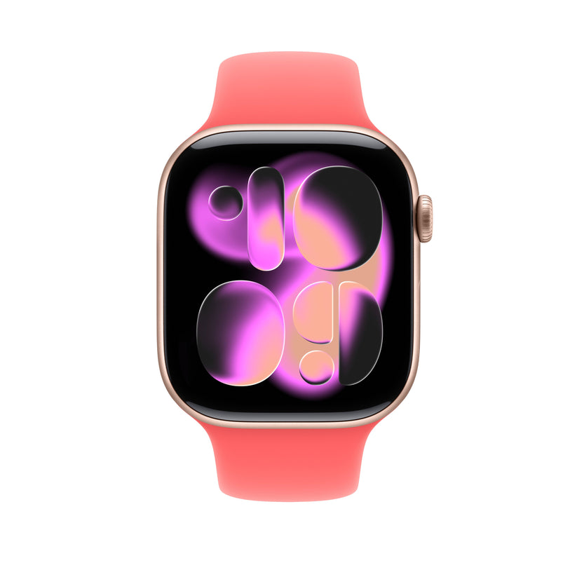 46mm guavově růžový sportovní řemínek – S/M - bonami.click