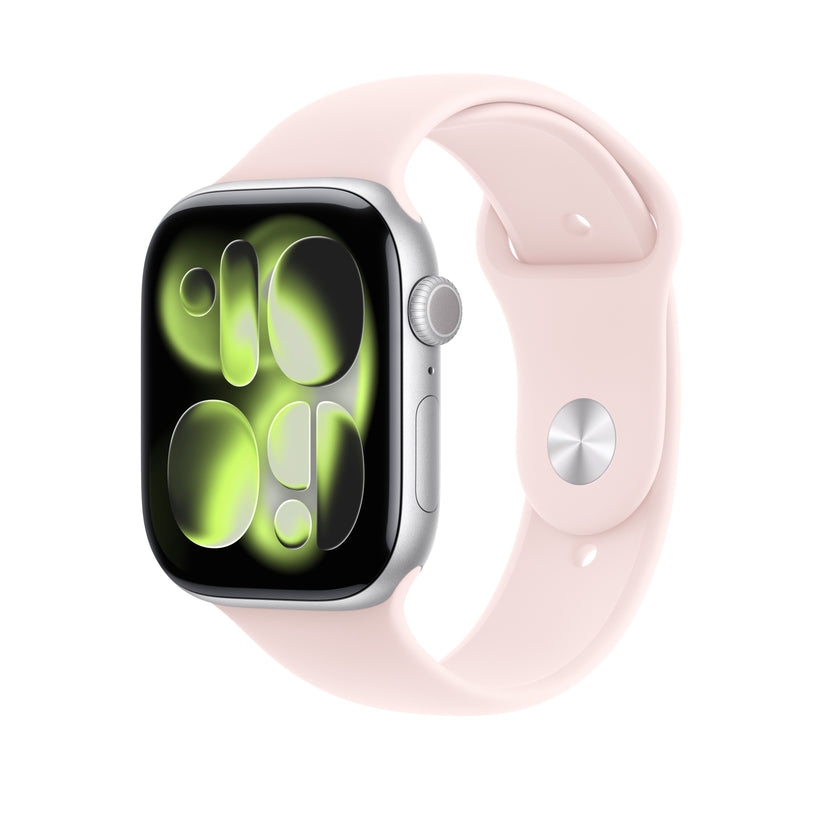 46mm jemně růžový sportovní řemínek – S/M - bonami.click