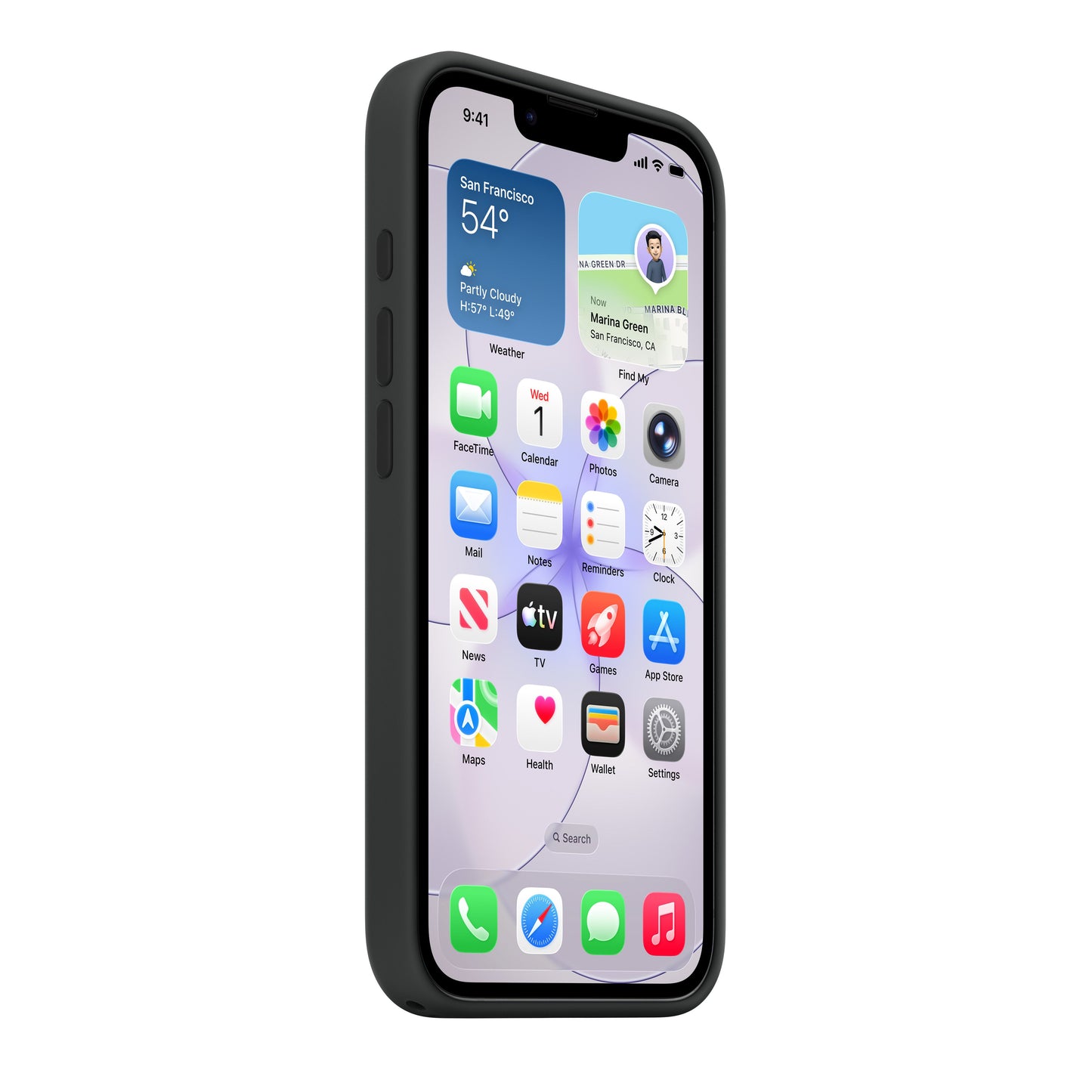 Silikonový kryt s MagSafe na iPhone 17e – černý - bonami.click