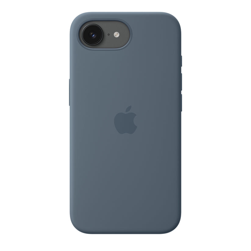 Silikonový kryt s MagSafe na iPhone 17e – ocelově modrý - bonami.click
