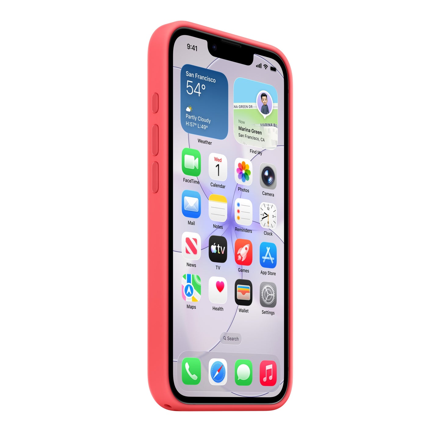 Silikonový kryt s MagSafe na iPhone 17e – guavově růžový - bonami.click