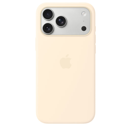 Silikonový kryt s MagSafe na iPhone 17 Pro Max – vanilkový - bonami.click
