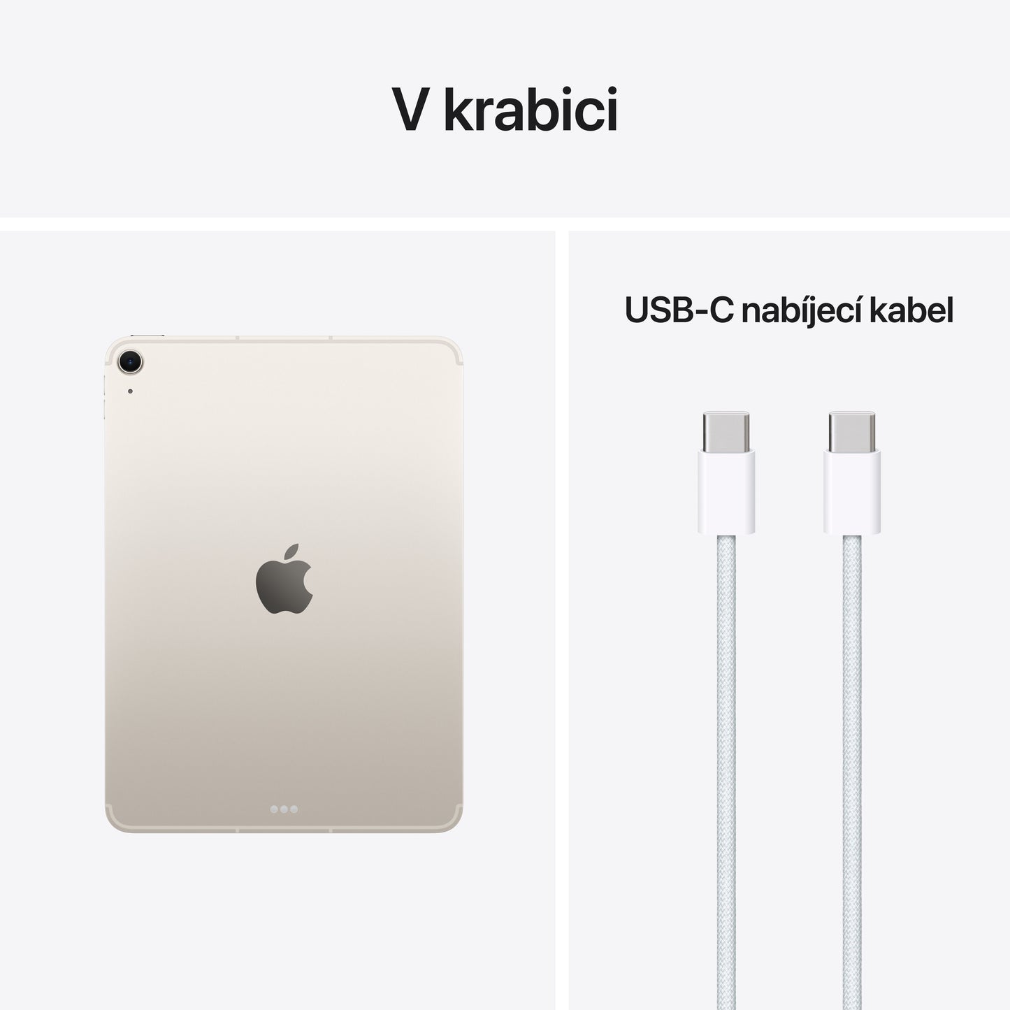 11palcový iPad Air Wi-Fi + Cellular 256 GB - hvězdně bílý (M4) - bonami.click