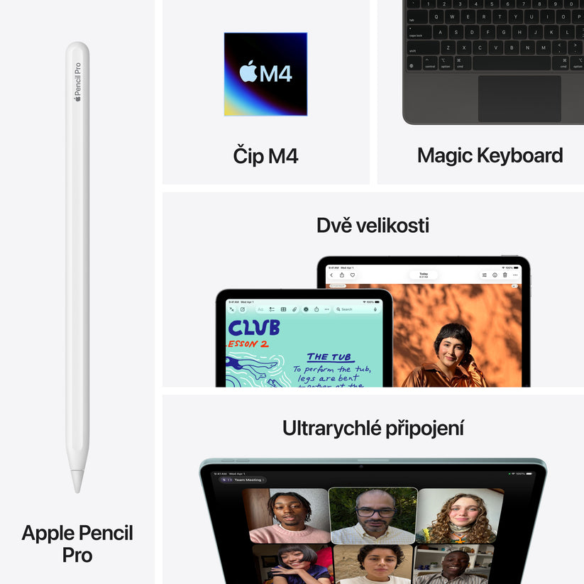 13palcový iPad Air Wi-Fi + Cellular 128 GB - fialový (M4) - bonami.click