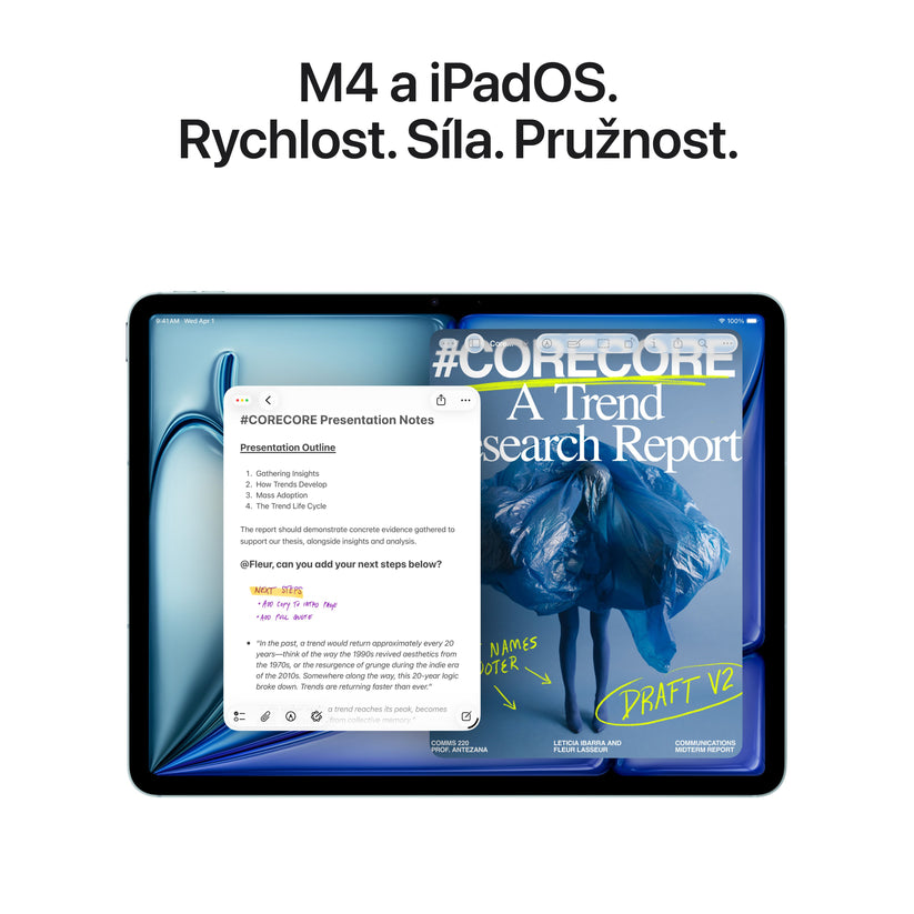 13palcový iPad Air Wi-Fi + Cellular 256 GB - hvězdně bílý (M4) - bonami.click