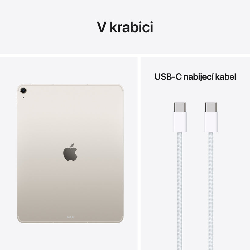 13palcový iPad Air Wi-Fi + Cellular 256 GB - hvězdně bílý (M4) - bonami.click