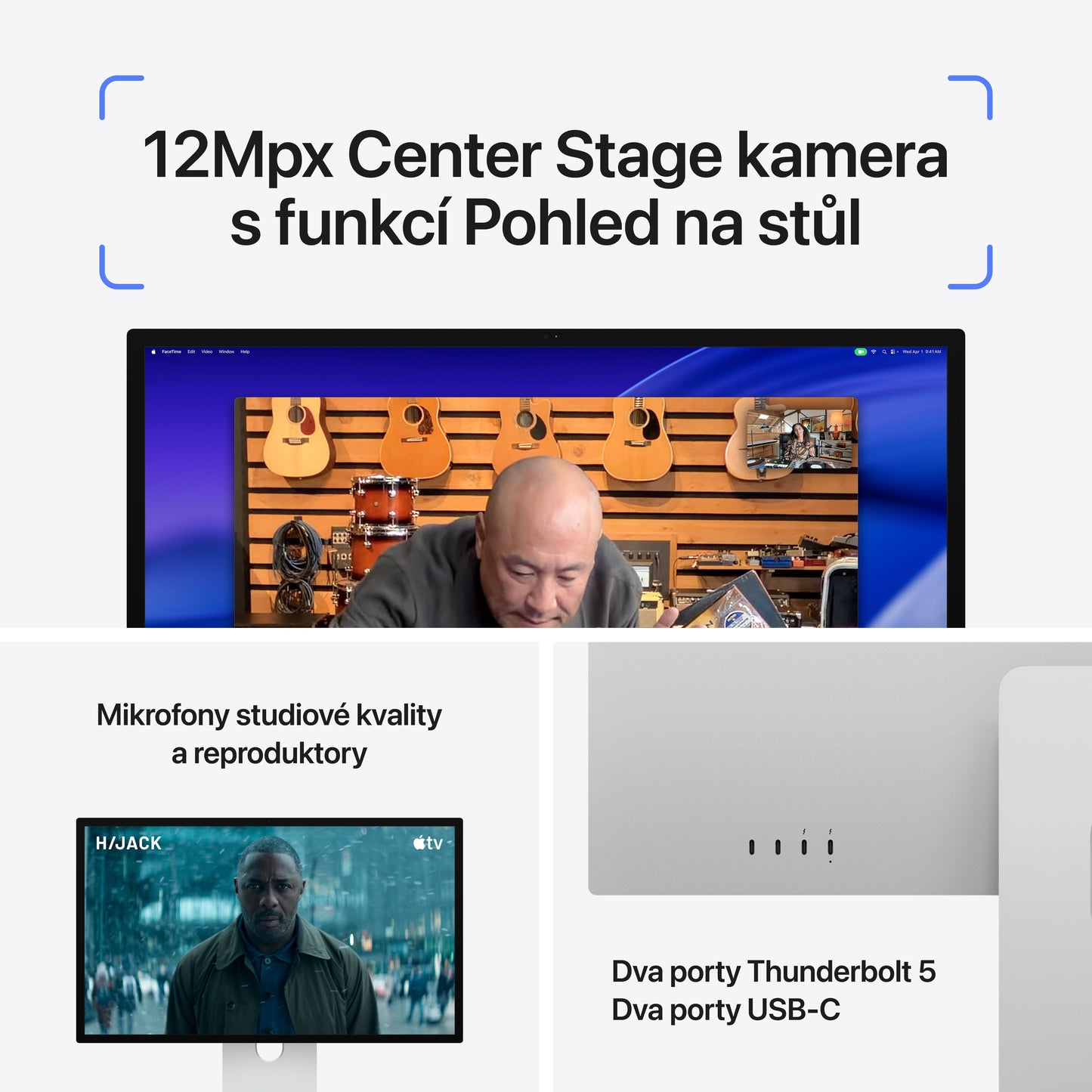 Studio Display XDR – sklo s nanotexturou – stojan s nastavitelným náklonem a výškou - bonami.click