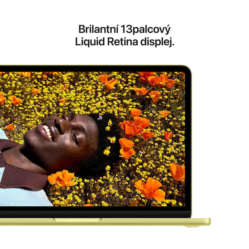 MacBook Neo 13", Apple A18 Pro čip, 6jádrové CPU, 5jádrové GPU, 8 GB, 256GB SSD – citrusově žlutý (otevřený) - bonami.click