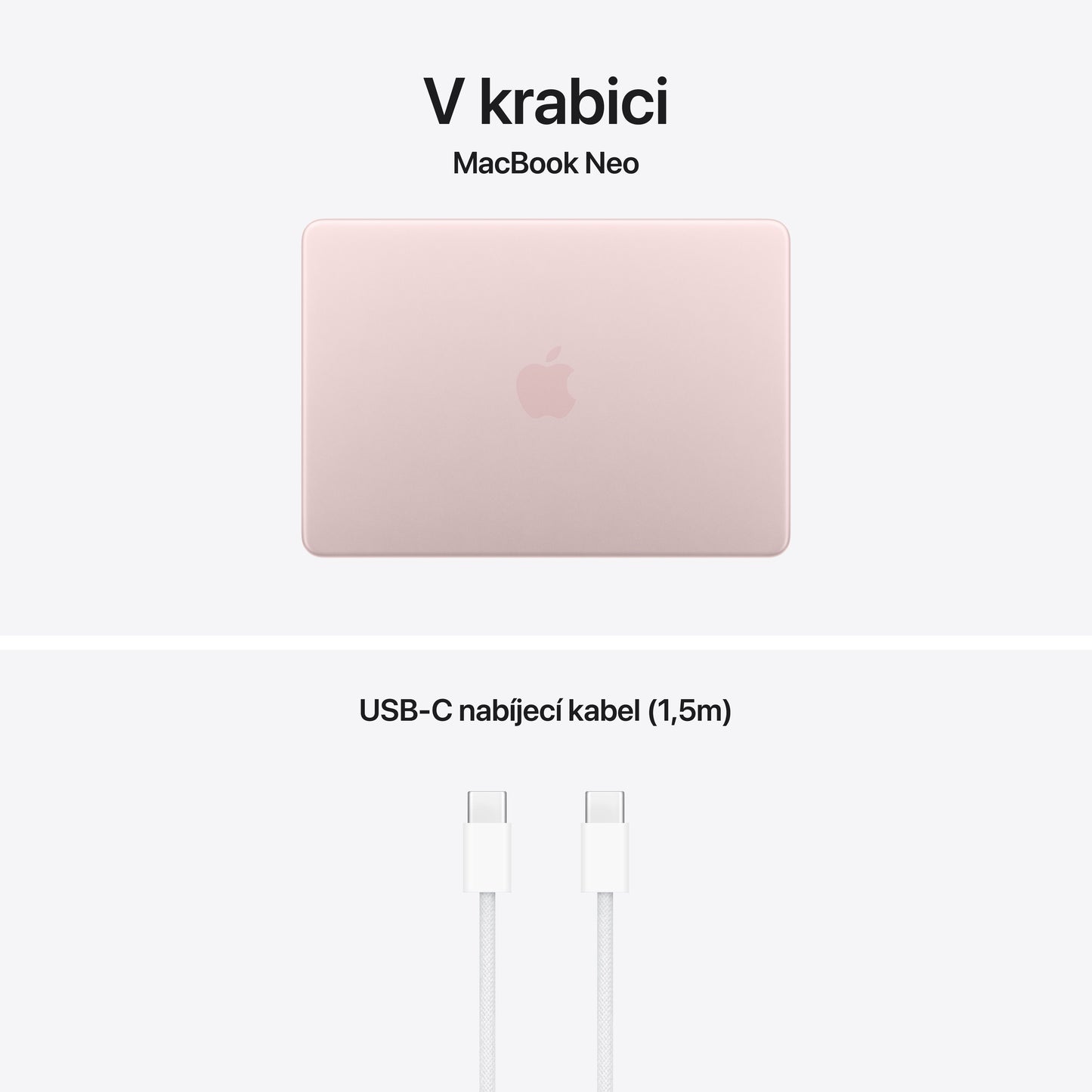 MacBook Neo 13", Apple A18 Pro čip, 6jádrové CPU, 5jádrové GPU, 8 GB, 512GB SSD, Touch ID - ruměný (otevřený) - bonami.click