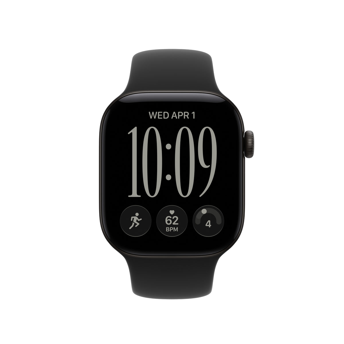 42mm černý sportovní řemínek – M/L - bonami.click