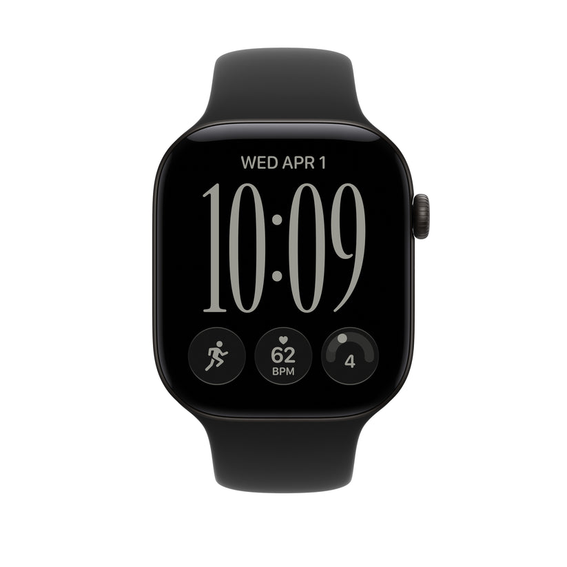 46mm černý sportovní řemínek – S/M - bonami.click