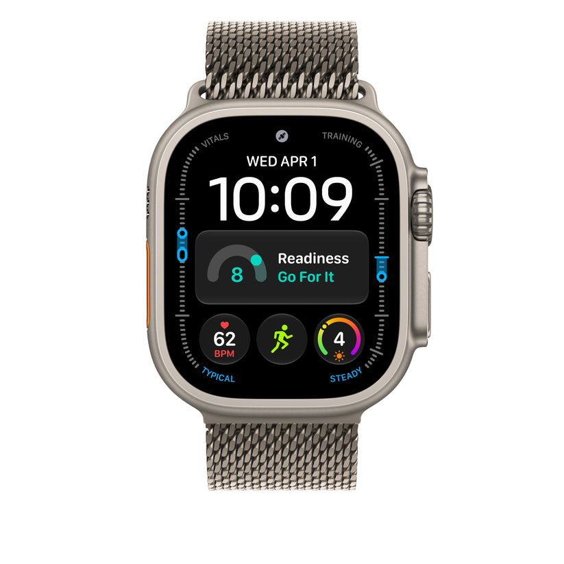 49mm milánský tah z přírodního titanu – střední - bonami.click