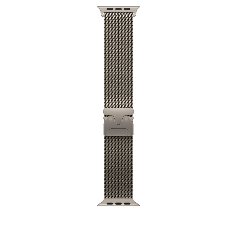 49mm milánský tah z přírodního titanu – střední - bonami.click