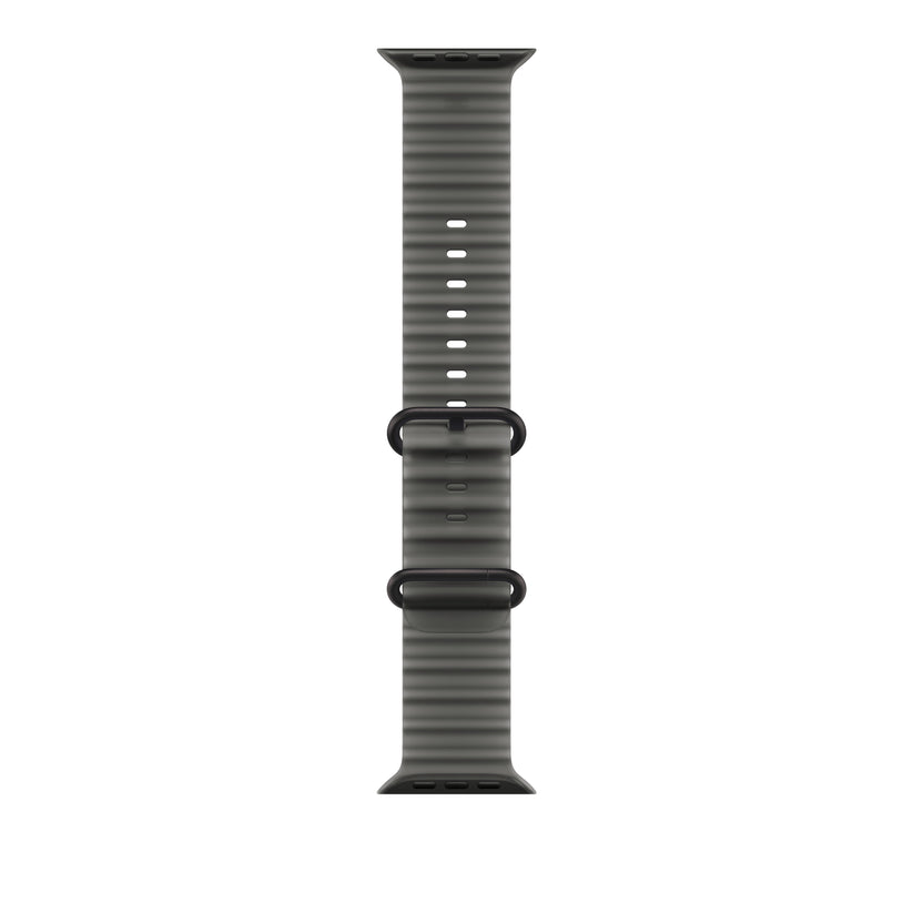 49mm průsvitně černý Oceánský řemínek – provedení z černého titanu - bonami.click