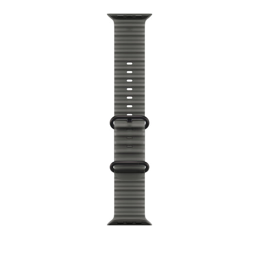 49mm průsvitně černý Oceánský řemínek – provedení z černého titanu - bonami.click