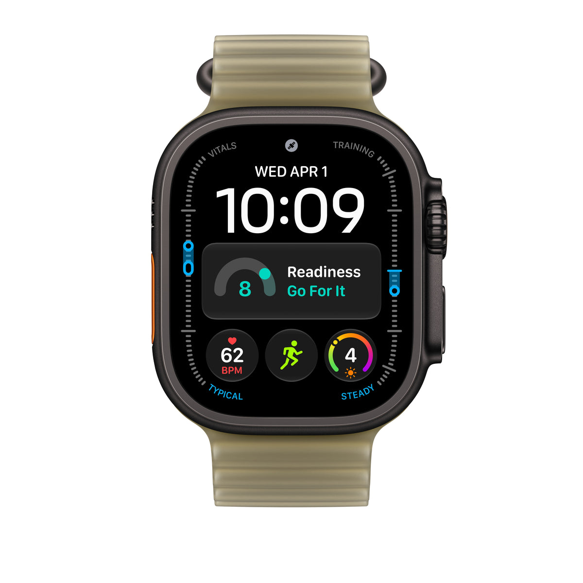 49mm průsvitně chaluhový řemínek – provedení z černého titanu - bonami.click