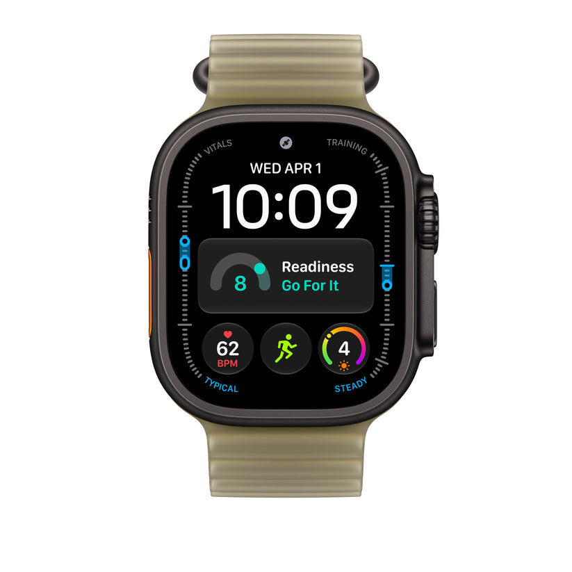 49mm průsvitně chaluhový řemínek – provedení z černého titanu - bonami.click