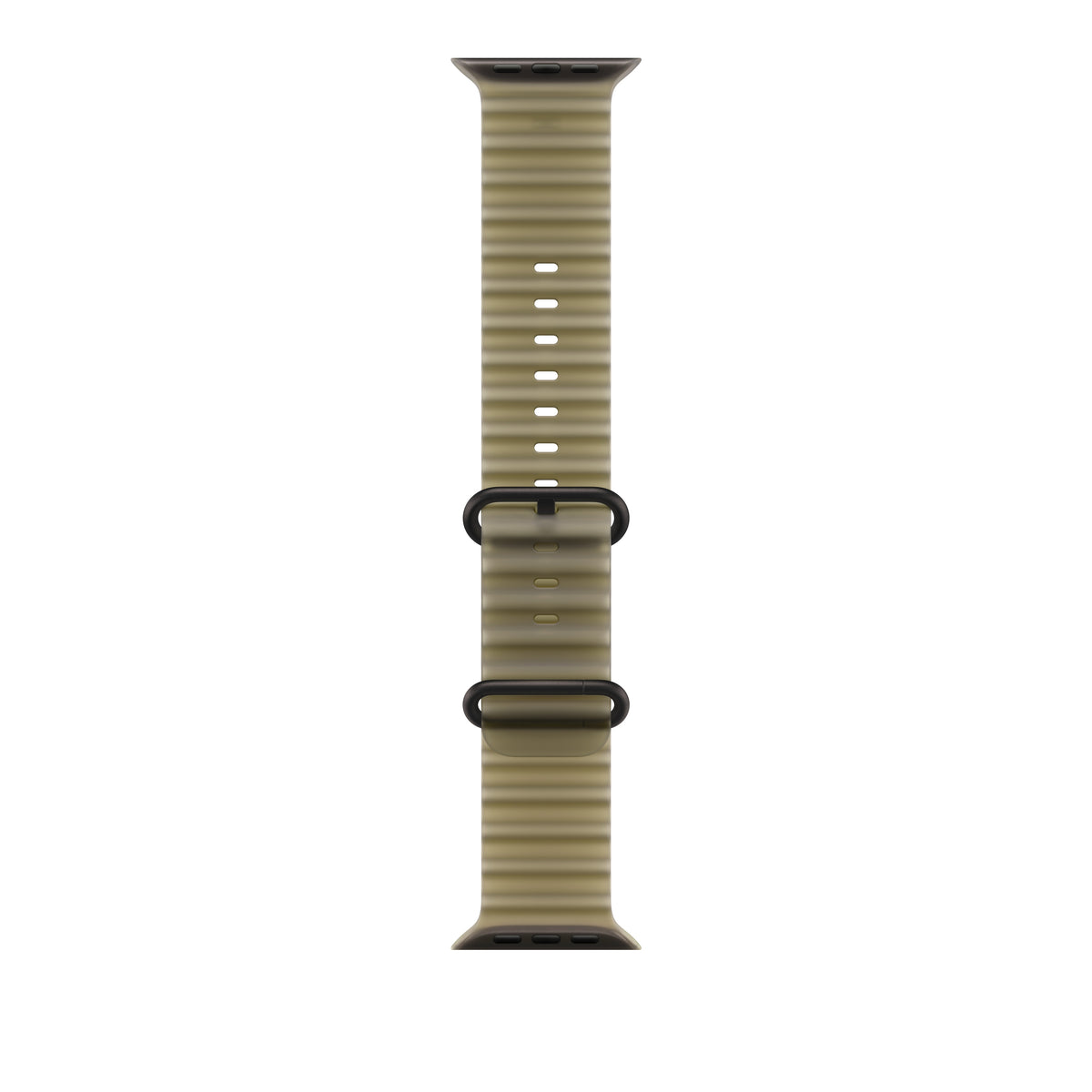 49mm průsvitně chaluhový řemínek – provedení z černého titanu - bonami.click