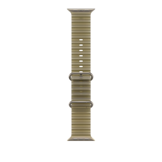 49mm průsvitně chaluhový řemínek – provedení z přírodního titanu - bonami.click