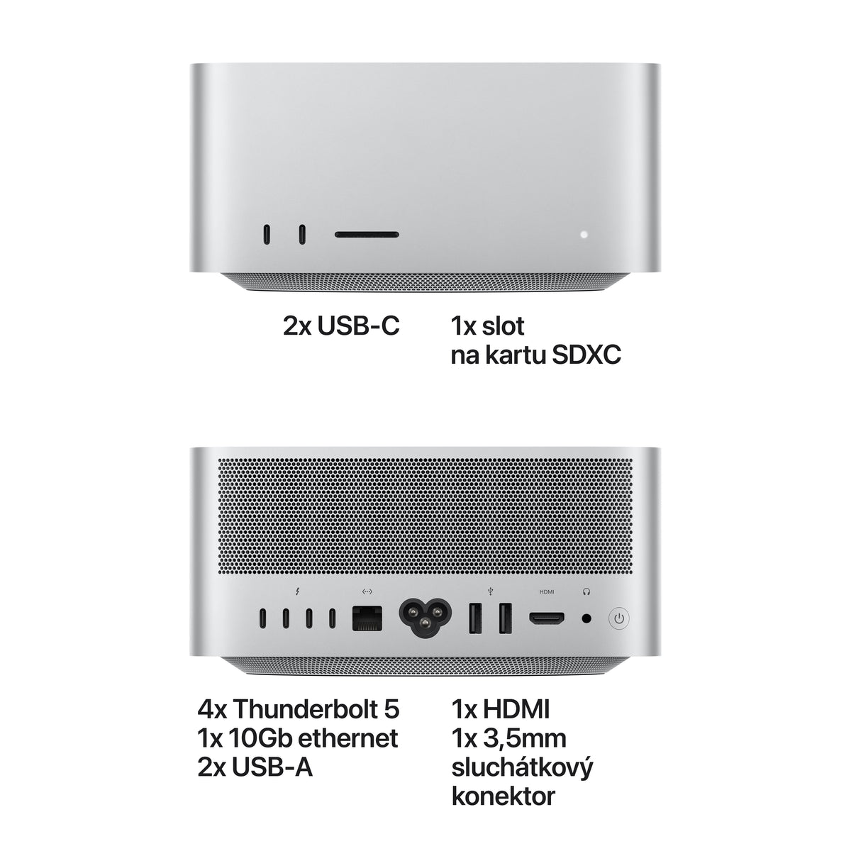 Mac Studio Apple M5 Max s 18 jádrovým CPU a 32 jádrovým GPU, 512 GB SSD (otevřený) - bonami.click