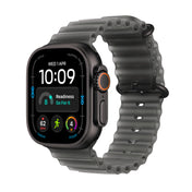 Apple Watch Ultra 4 • GPS + Cellular • 49mm pouzdro z černého titanu • Průsvitně černý Oceánský řemínek - bonami.click