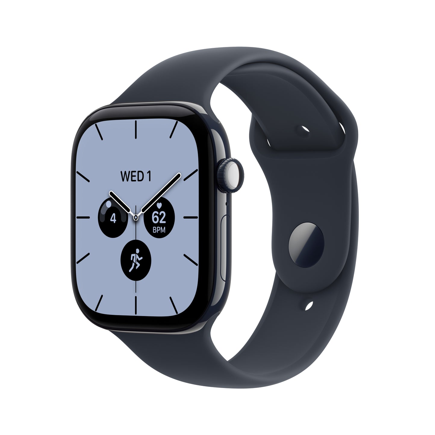 Apple Watch Series 12 • GPS + Cellular • 46mm pouzdro z nočně modré keramiky • Námořnicky modrý sportovní řemínek – S/M - bonami.click