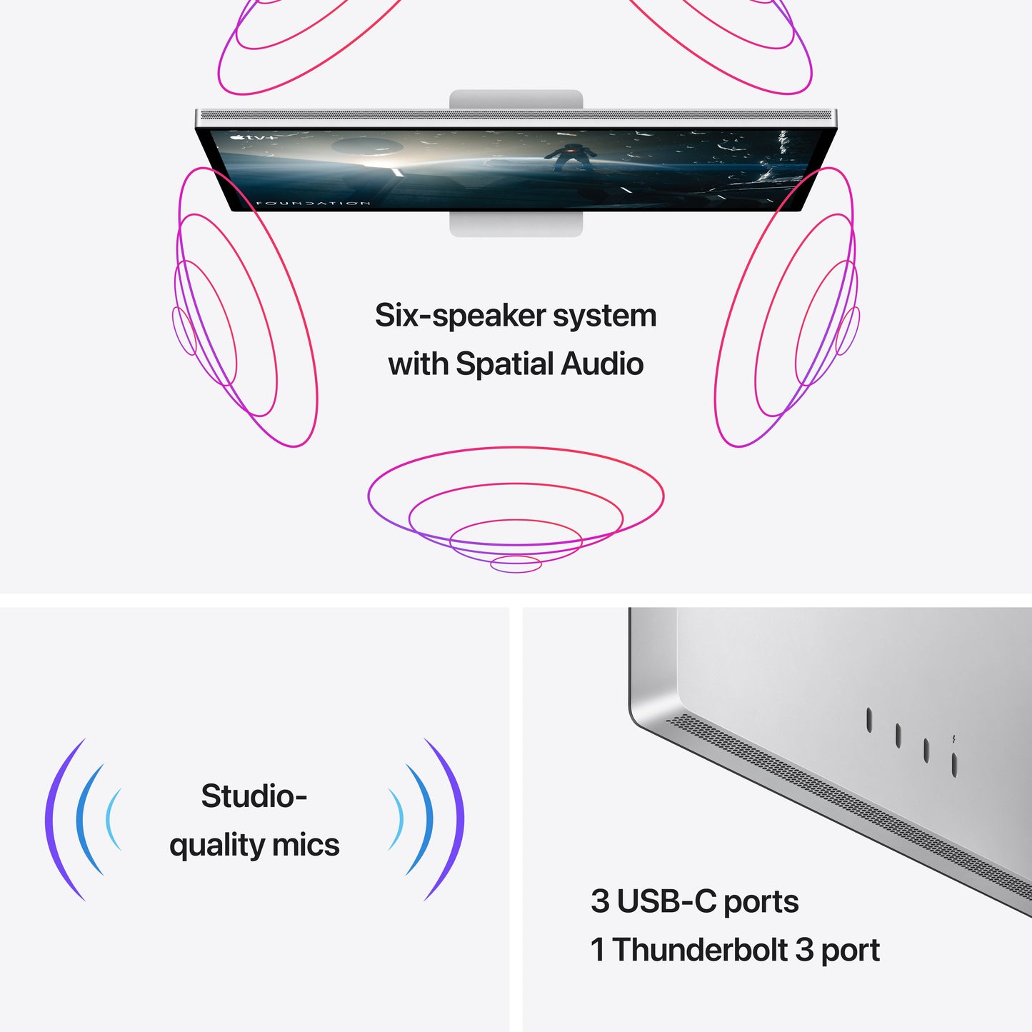 Apple Studio Display – standardní sklo – adaptér držáku VESA (otevřený) - bonami.click