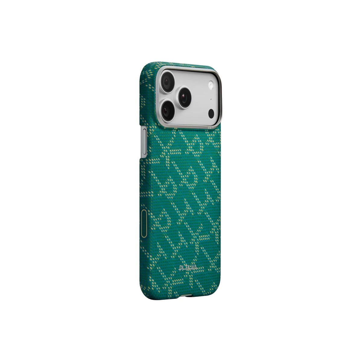 Kryt pro iPhone 17 Pro Pitaka Ultra-Slim Case - Monogram Gold/Green