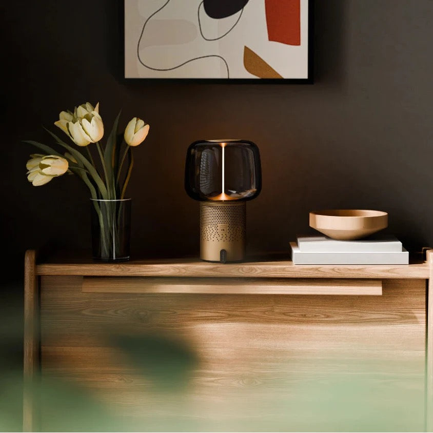 Designová lampa s reproduktorem Kooduu Serena Play - bronzová